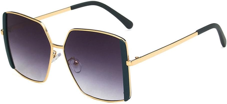 

Винтажные солнцезащитные очки большого размера для женщин, классические очки для вождения, модные женские очки в крупной оправе с градиентным затемнением, защита от УФ-излучения UV400 KTUCN, Green