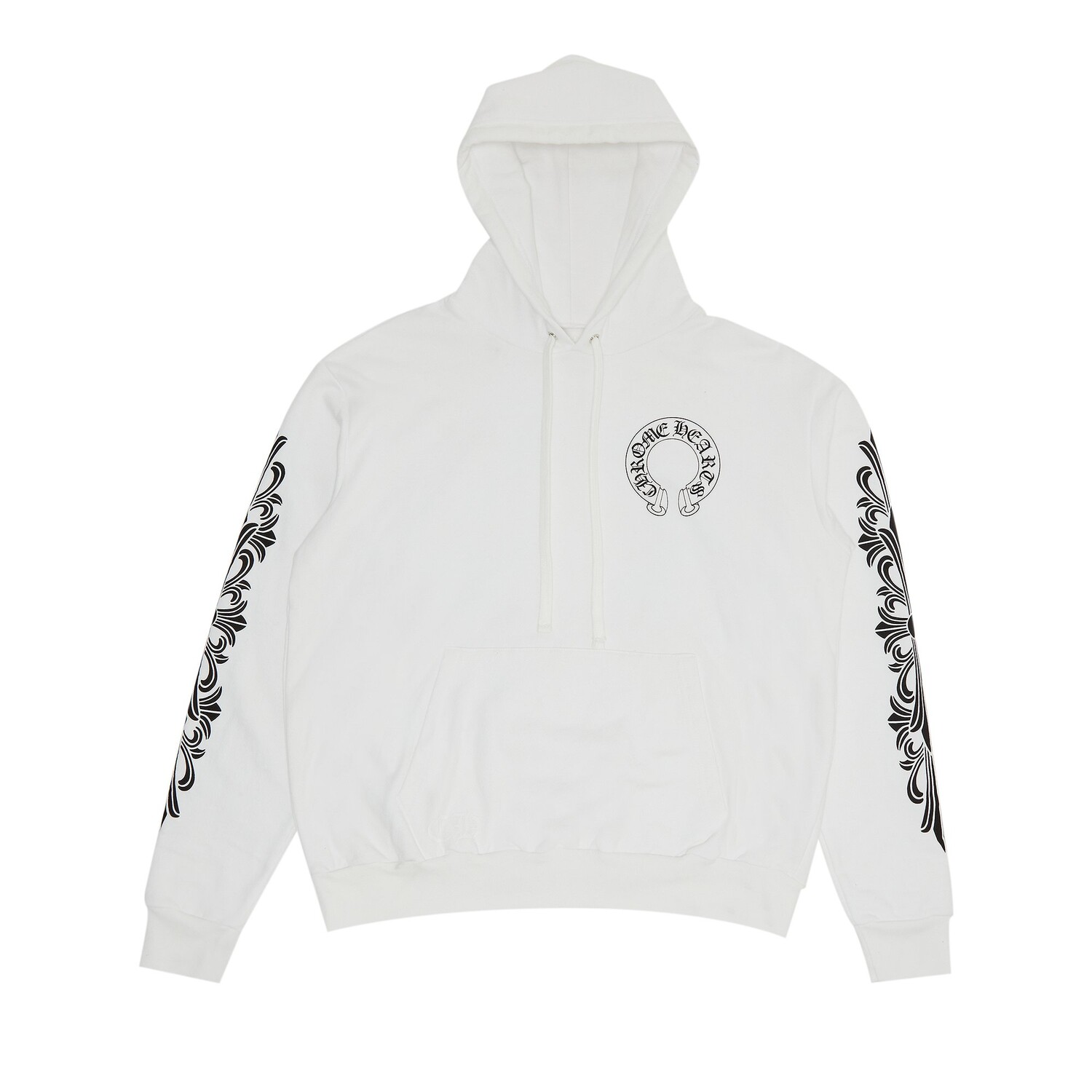 

Худи Chrome Hearts с цветочным принтом Подкова, цвет Белый