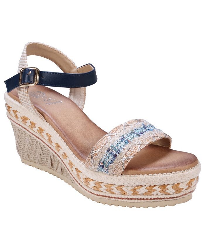 

Женские босоножки Lauren Espadrille на танкетке GC Shoes, синий