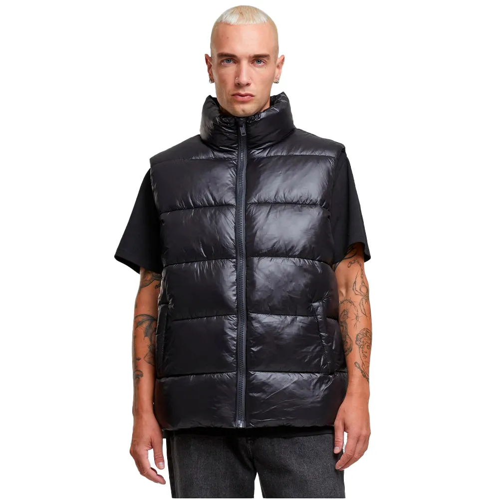 

Жилет Urban Classics Recycled Big Puffer, черный