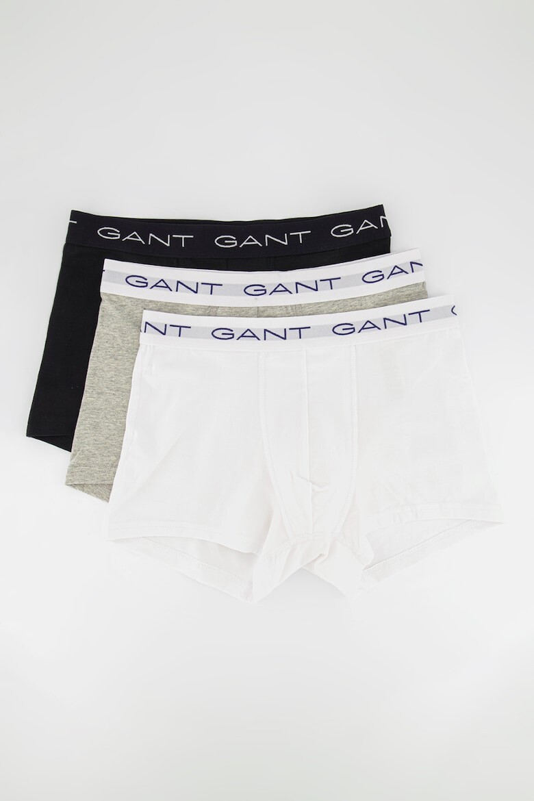 

Боксеры с логотипом - 3 пары Gant, черный