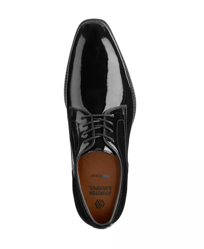 Мужские туфли Sullivan Plain Toe на шнуровке Johnston & Murphy, черный — фото 4