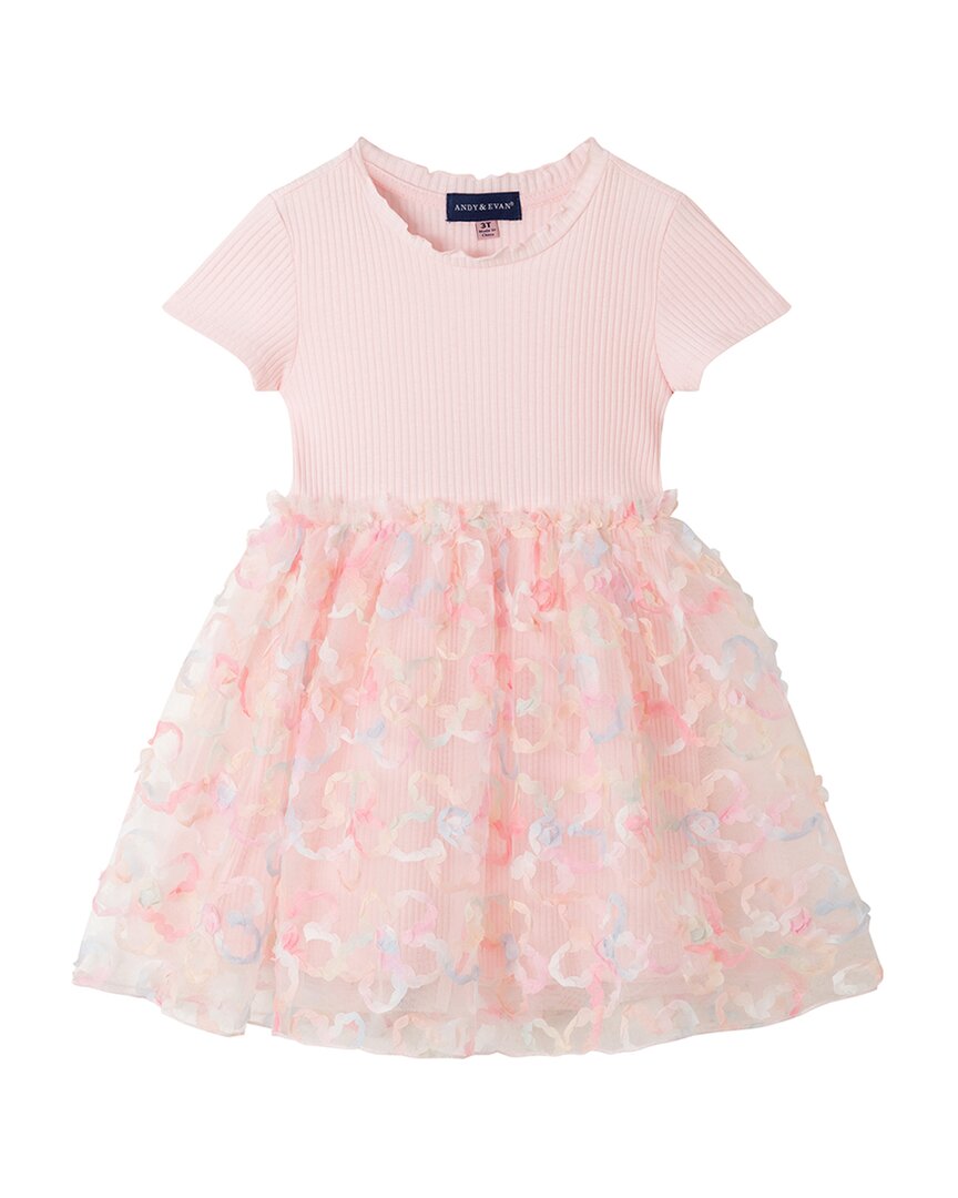 

Платье Andy & Evan с ребристым трикотажем, розовый