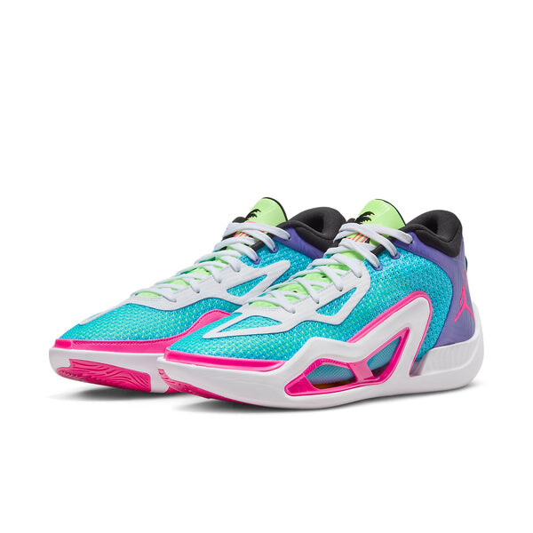 Кроссовки Air Jordan Tatum 1 PF 'Lagoon Pulse', цвет lagoon pulse/pink blast-psychic purple-white-lime glow-black style: fv0171-400 — фото 3