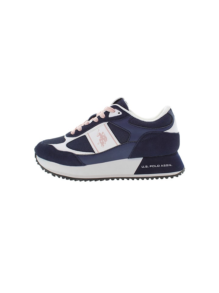 Кроссовки на шнуровке U.S. Polo Assn., цвет dunkelblau/rosa