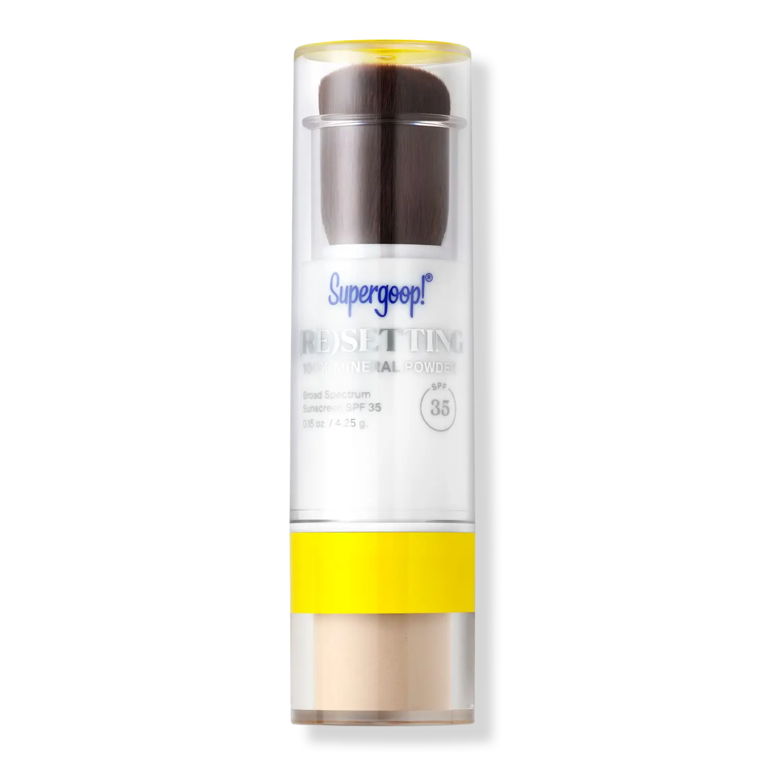 

(Пере)устанавливающая 100% минеральная пудра-солнцезащитный крем SPF 35 Supergoop!, Translucent