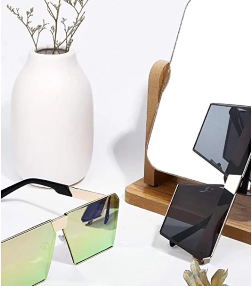 

Крупные солнцезащитные очки в металлической оправе для женщин, зеркальные солнцезащитные очки для мужчин, солнцезащитные очки UV400 в большой оправе LANGSER, 3