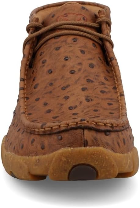 Мужские мокасины Twisted X Chukka Driving Moc, с мокасиновым носком и подошвой CellSole, Cognac — фото 4