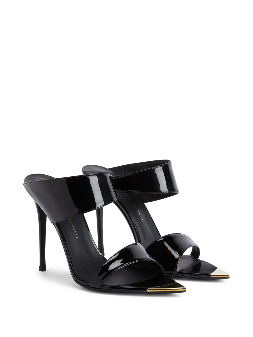 Лакированные мюли Intriigo Allure 90 Giuseppe Zanotti, черный — фото 2