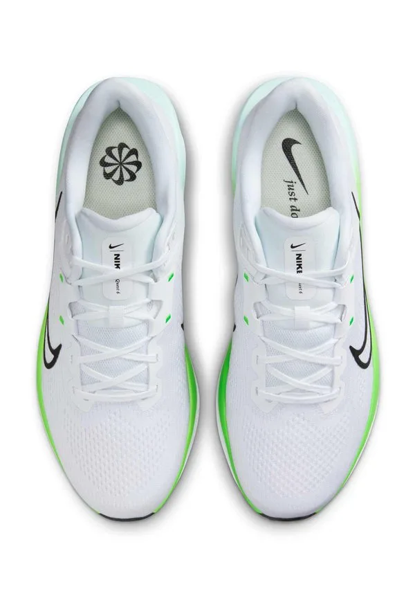 Кроссовки для бега по шоссе quest 6 Nike Performance, White Green Strike Glacier Blue Black — фото 3