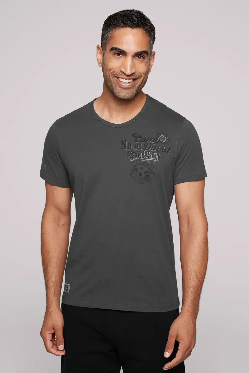 

Футболка CAMP DAVID, хлопок, цвет Granite