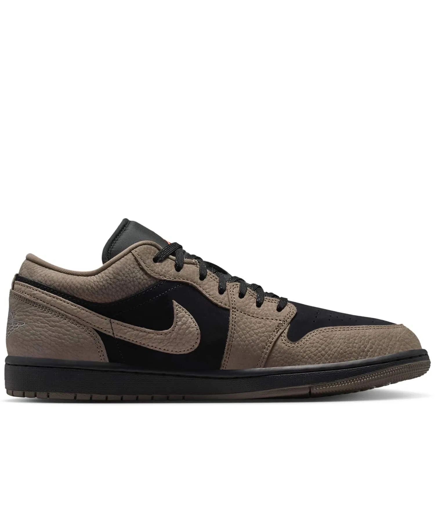 Мужские кроссовки Air Jordan 1 Low SE из кожи чёрные — фото 3