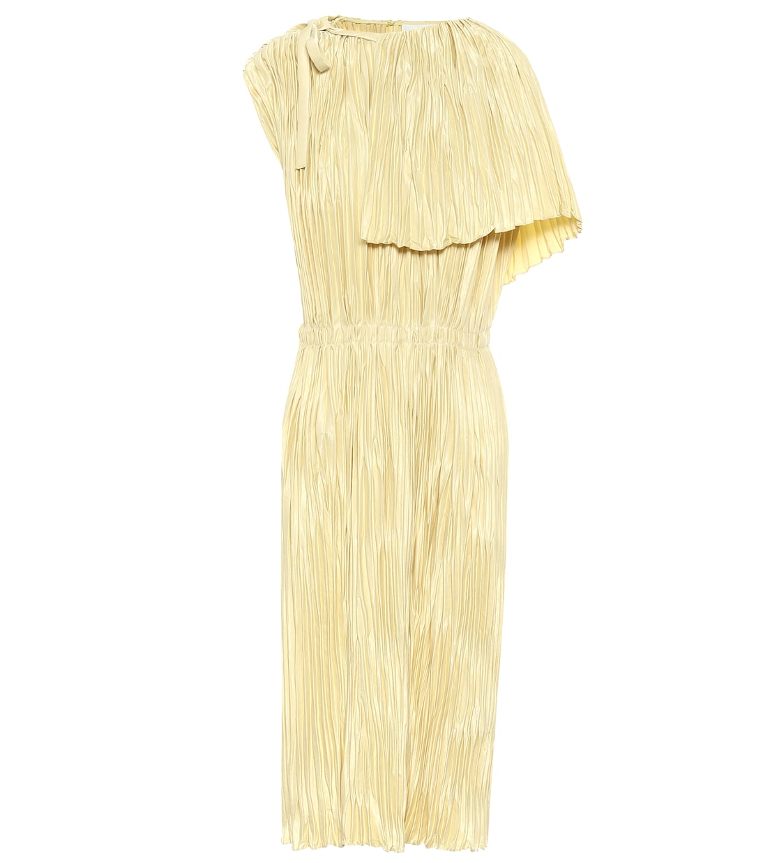 

Платье миди из плиссированного атласа Jil Sander, Medium Beige