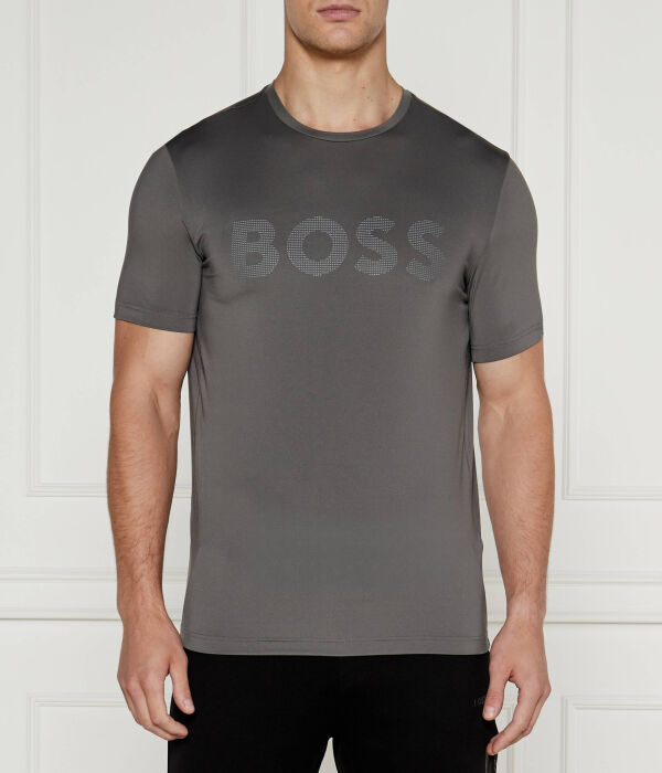 

Футболка мужская Boss Green Active Tee облегающего кроя спортивная, серый