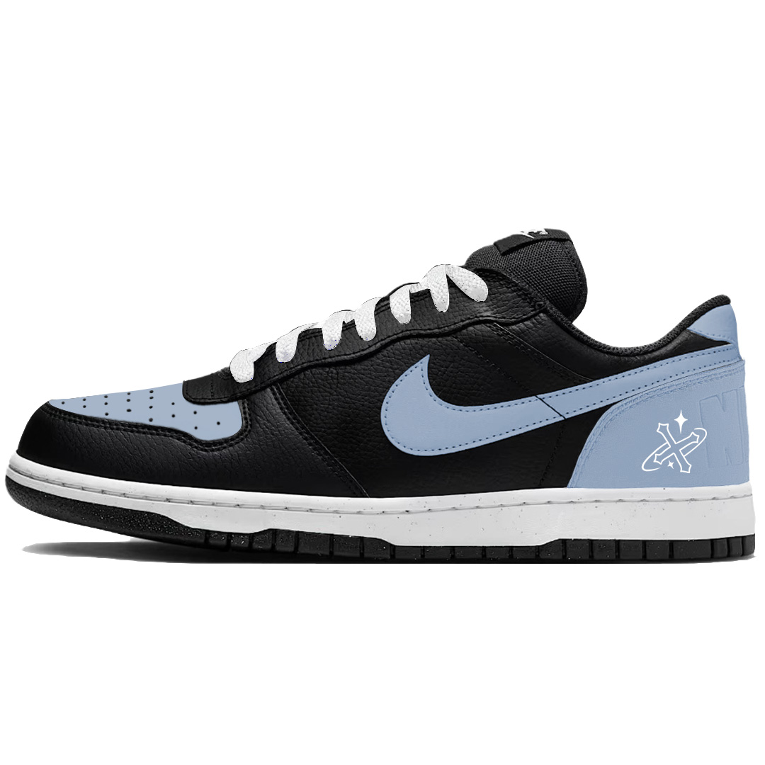 

Nike Мужские скейтерские кроссовки Big Blue Tone Abrasion Resistant Breathable Low top черно-синие