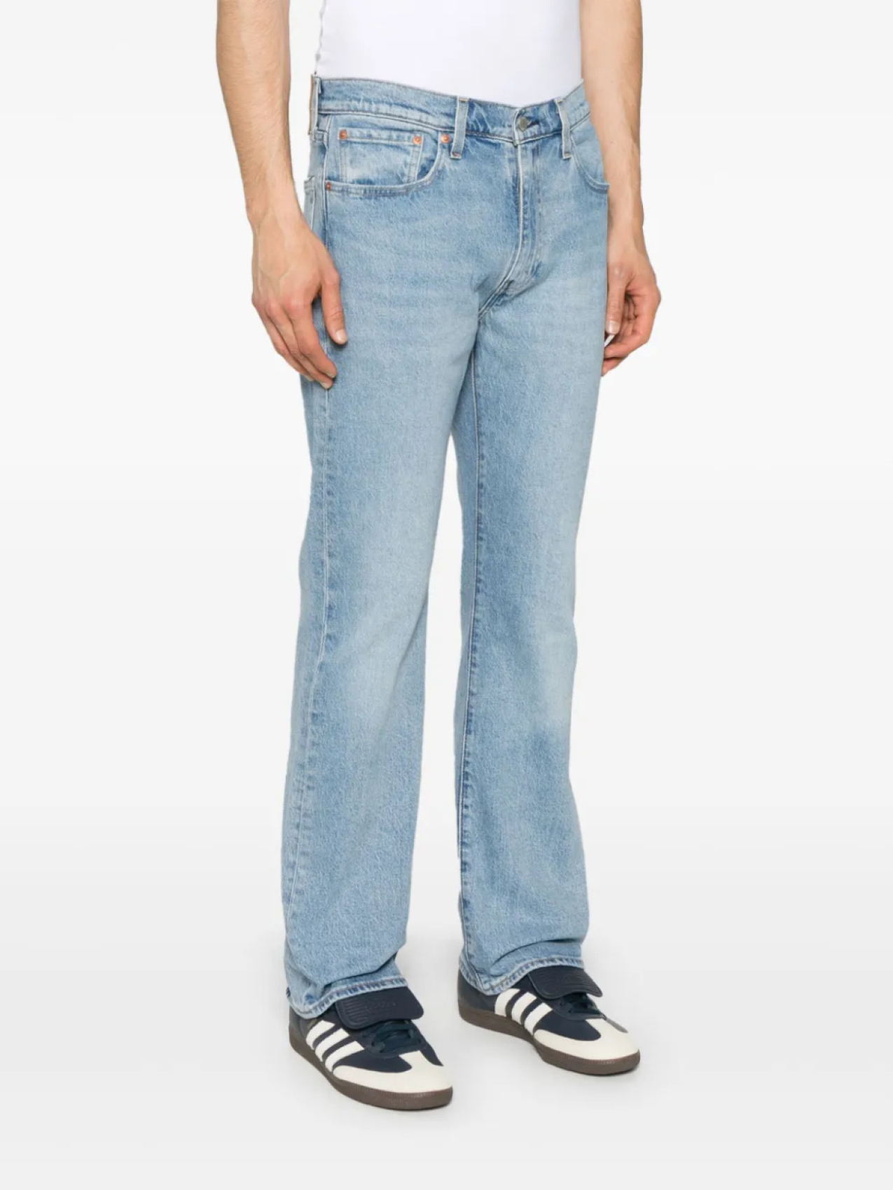 Джинсы Levi's slim bootcut, синий — фото 3