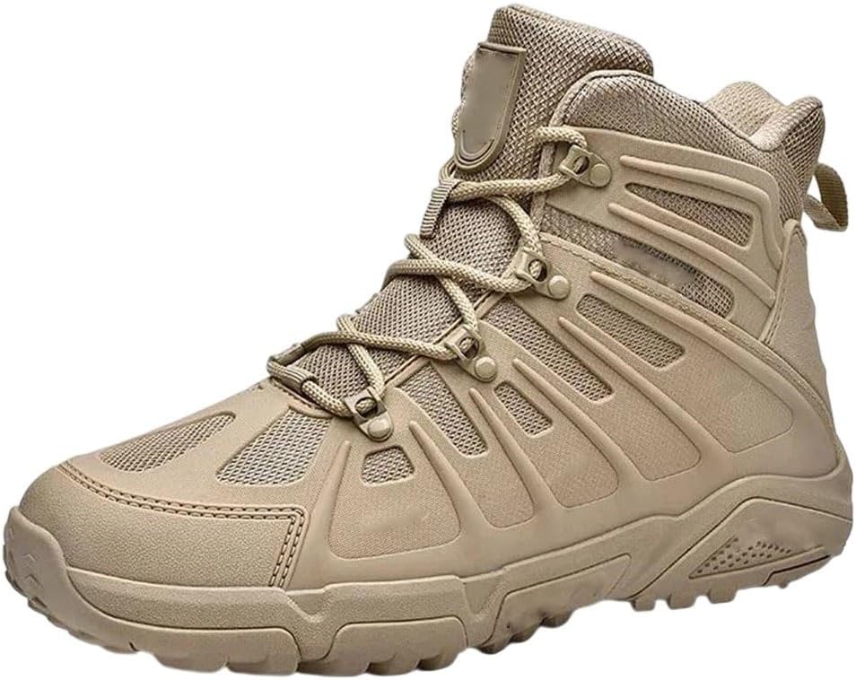 

Мужские водонепроницаемые дышащие треккинговые кроссовки больших размеров на щиколотку, противоскользящие для активного отдыха и повседневной носки Generic, 709-sand