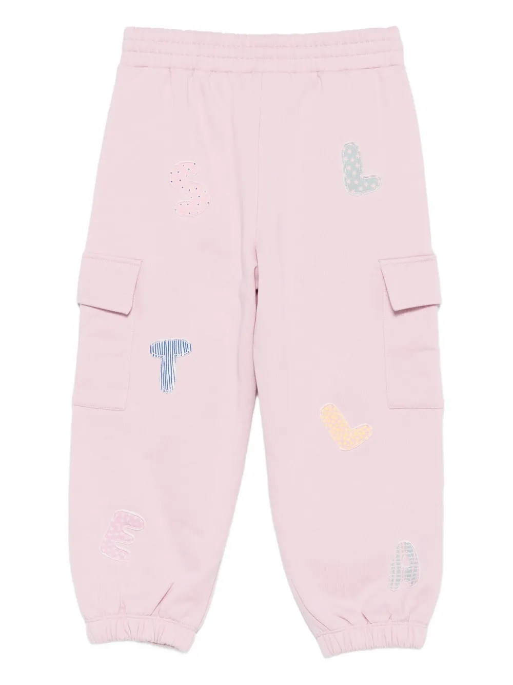 Спортивные брюки с вышитыми карманами Stella McCartney Kids, розовый — фото 2