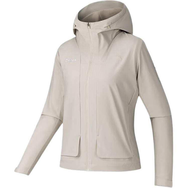 

Куртки и пальто для разнообразных тренировок женские ANTA, wheat grain серый