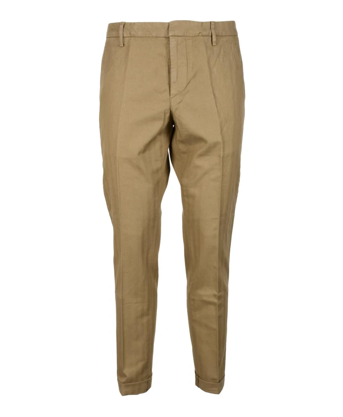 

Брюки Gaubert, смесь хлопка и льна. Dondup, коричневый