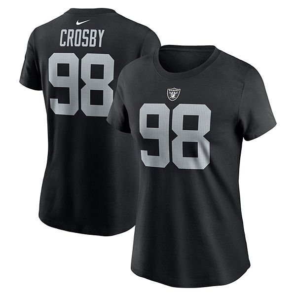 

Футболка с именем и номером игрока Maxx Crosby Las Vegas Raiders Nike