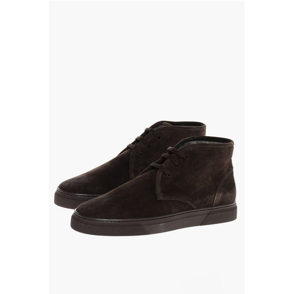 

Замшевые ботинки-пустынники с резиновой подошвой Corneliani, Brown