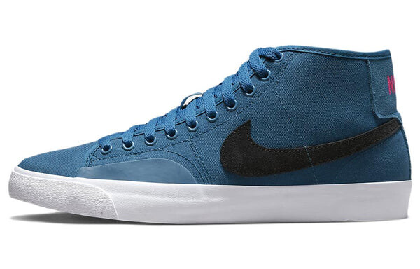 Кроссовки sb blazer court mid premium 'dark marina blue' Nike, синий — фото 2