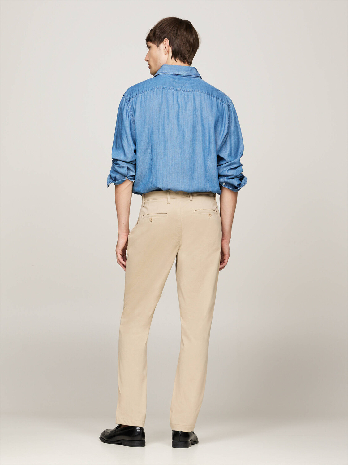 Брюки Tommy Hilfiger chino Denton Regular Fit, бежевый — фото 3