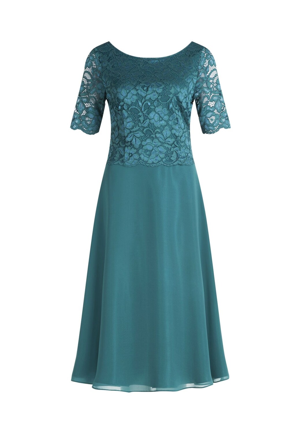 

Коктейльное платье с кружевом Vera Mont, цвет Dark Emerald