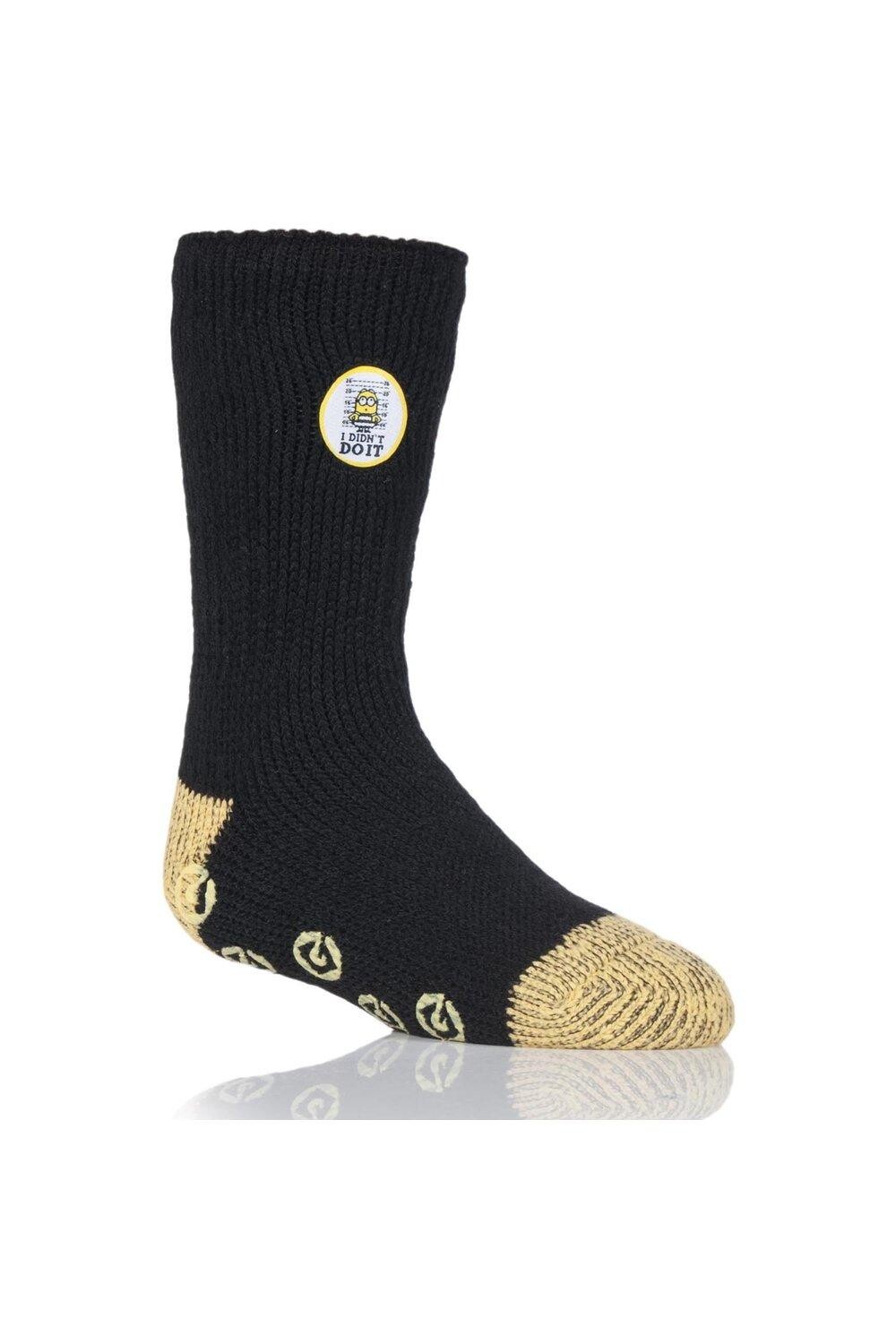 

1 пара носков-тапочек Jailbird Minions SOCKSHOP Heat Holders, черный