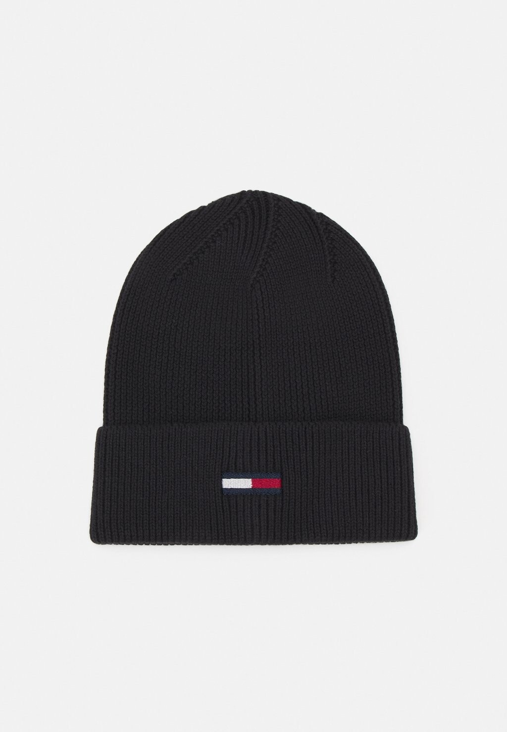 

Бейсболка ELONGATED FLAG BEANIE Tommy Hilfiger, черный