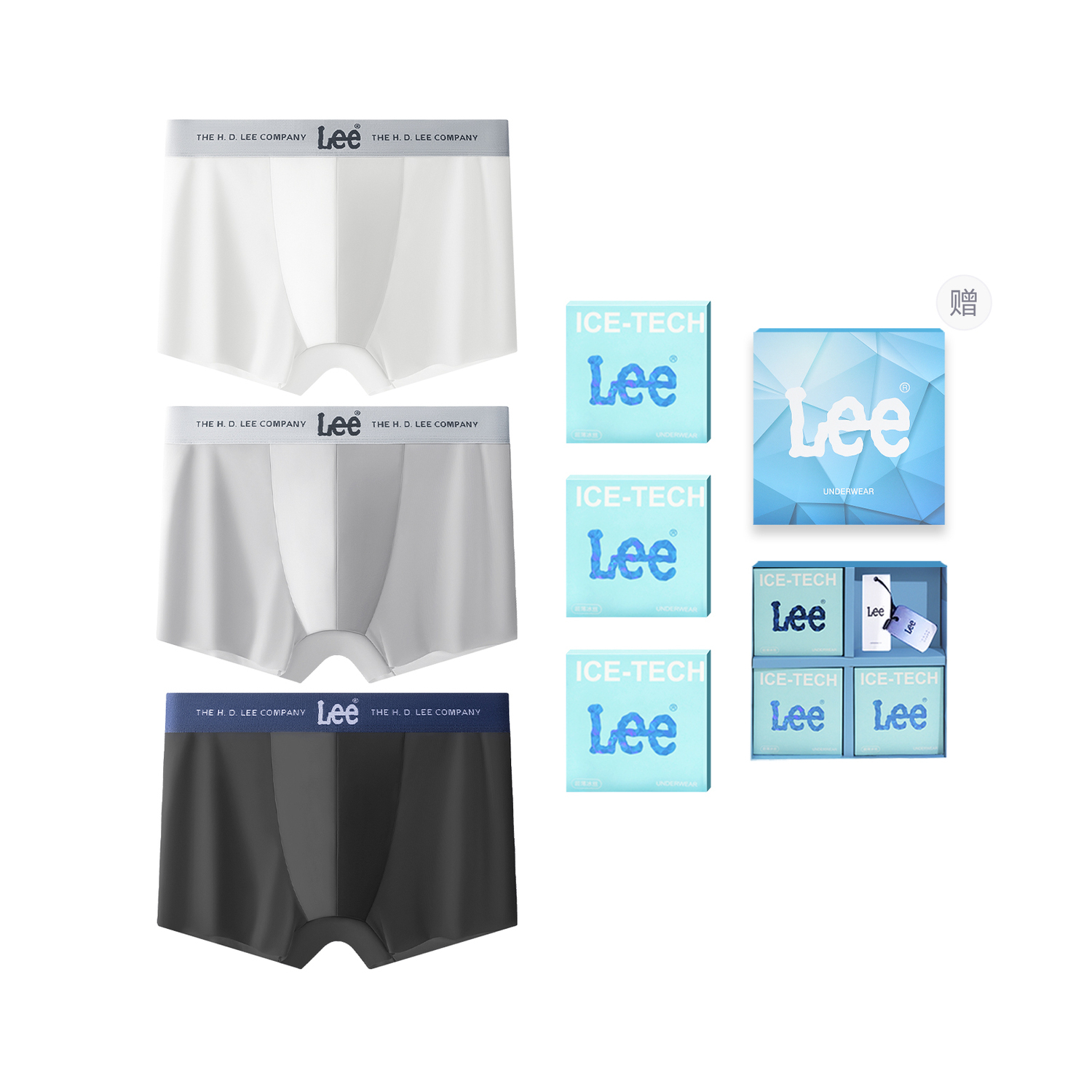 

Трусы Cordura мужские боксеры 3 шт Lee, белый