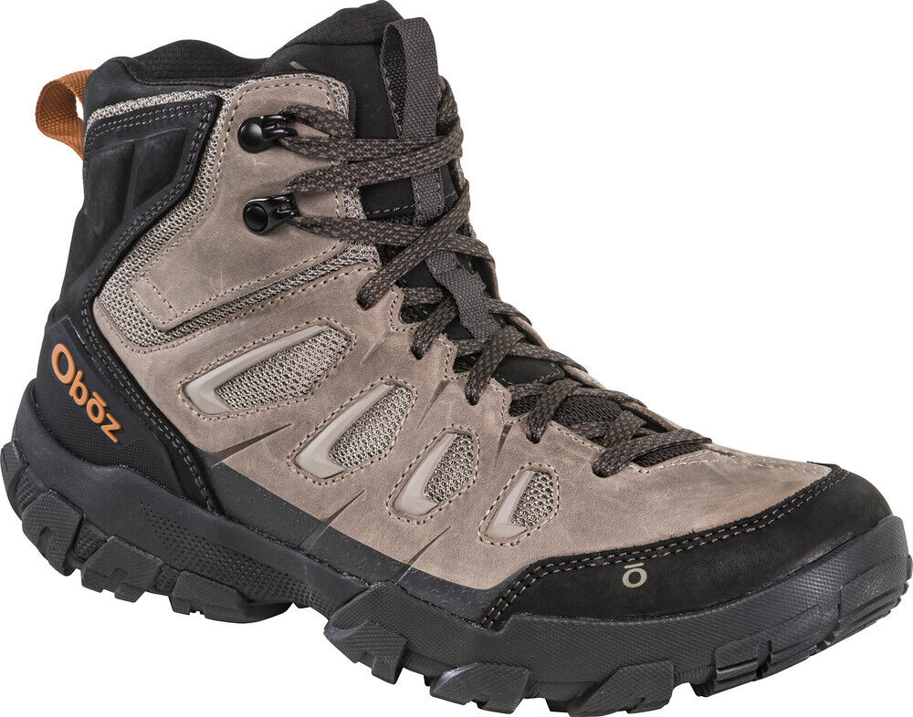 

Oboz Sawtooth X Mid 24101 Мужские 8 Rockfall Кожаные Шнурованные Ботинки для походов RHS4143, серый