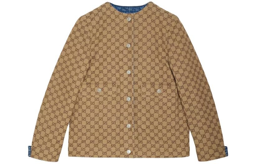 Куртка женская Gucci Классическая, Премиум материалы, Синий — фото 2