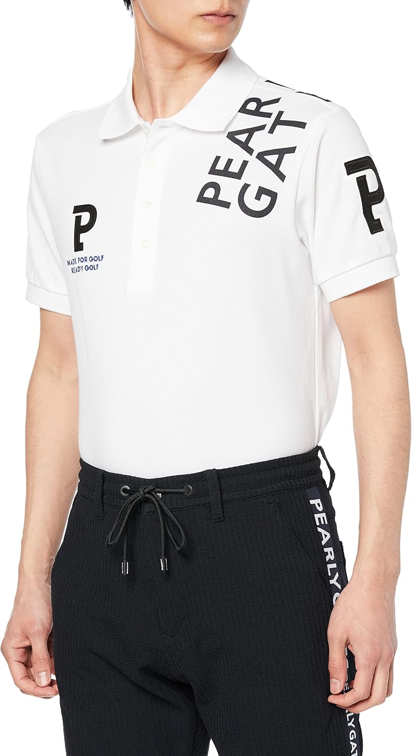 

Мужская поло-рубашка с коротким рукавом Parly Gates 053-3160201 (впитывает пот, быстро сохнет), для гольфа Pearly Gates, белый
