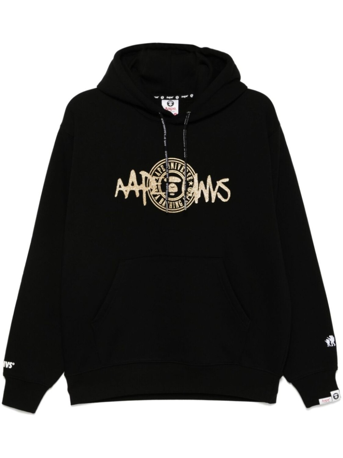

Худи с логотипом AAPE BY *A BATHING APE, черный