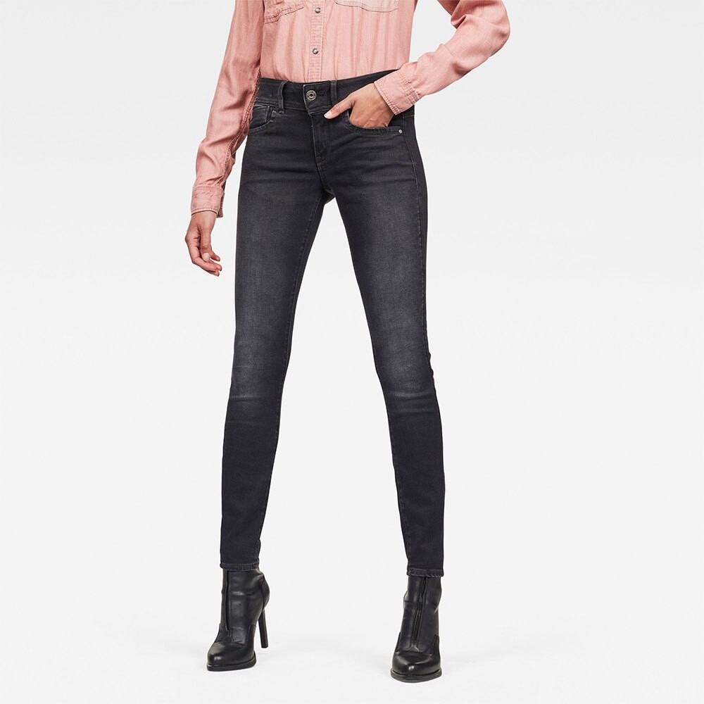 

Джинсы G-Star Lynn Mid Waist Skinny, темно-серый