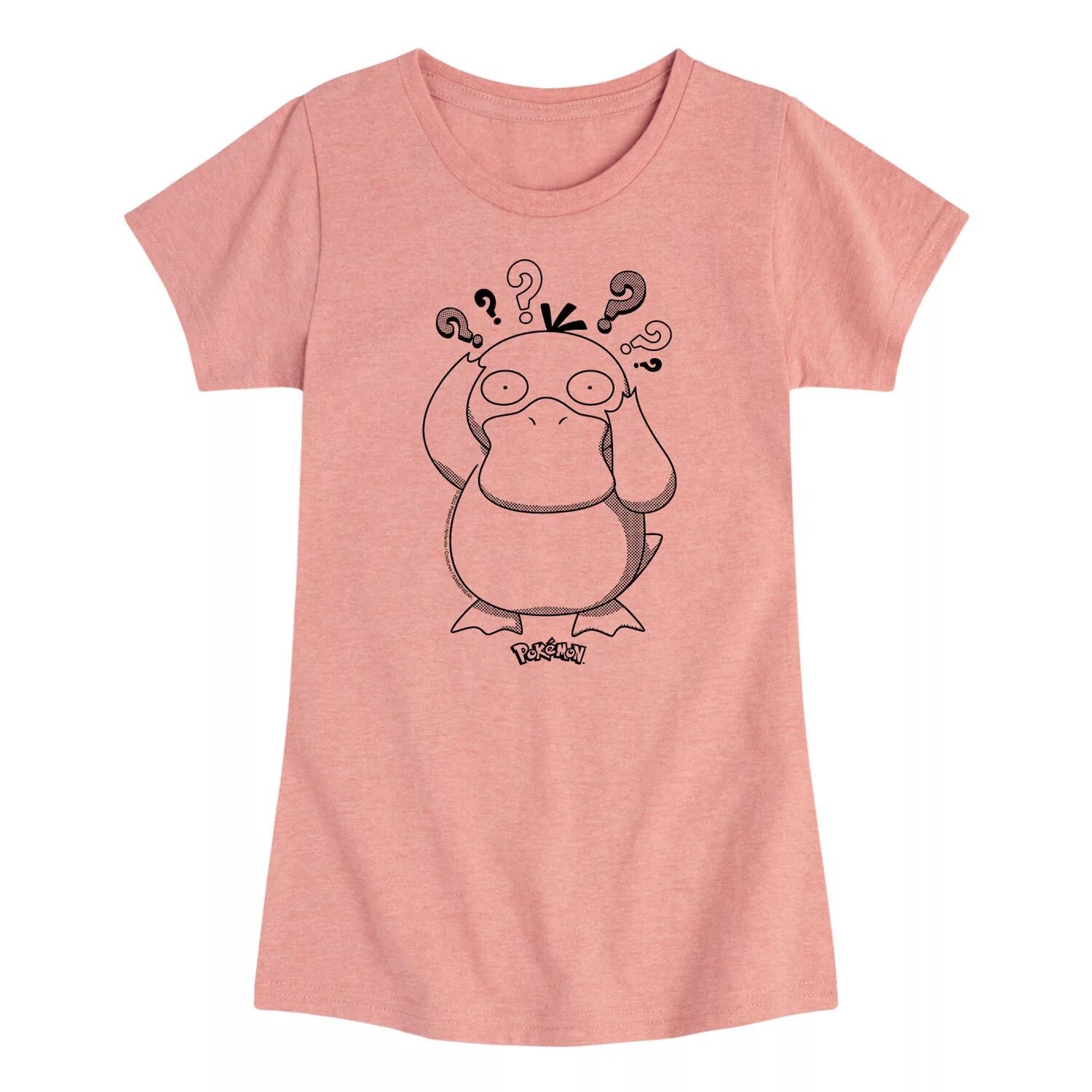 

Футболка с рисунком Pokemon Psyduck для девочек 7–16 лет Licensed Character, розовый