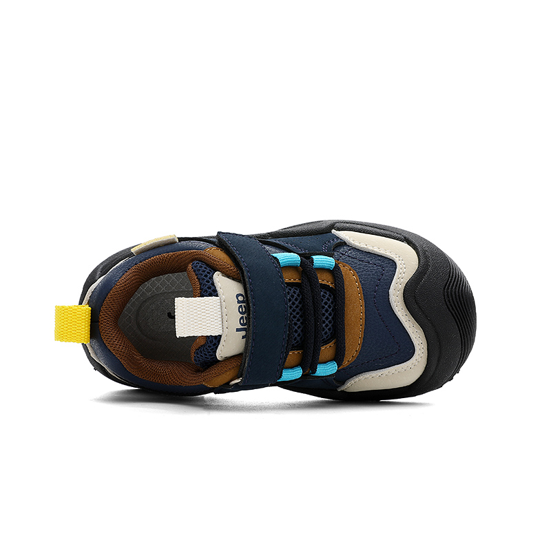 Jeep Кроссовки low top Casual Shoes темно-синие бежевые детские — фото 3