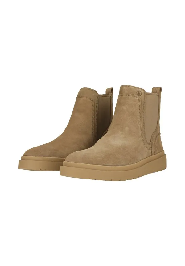 Ботильоны chelsea polden easy classic Clarks, Dark Sand Suede — фото 2