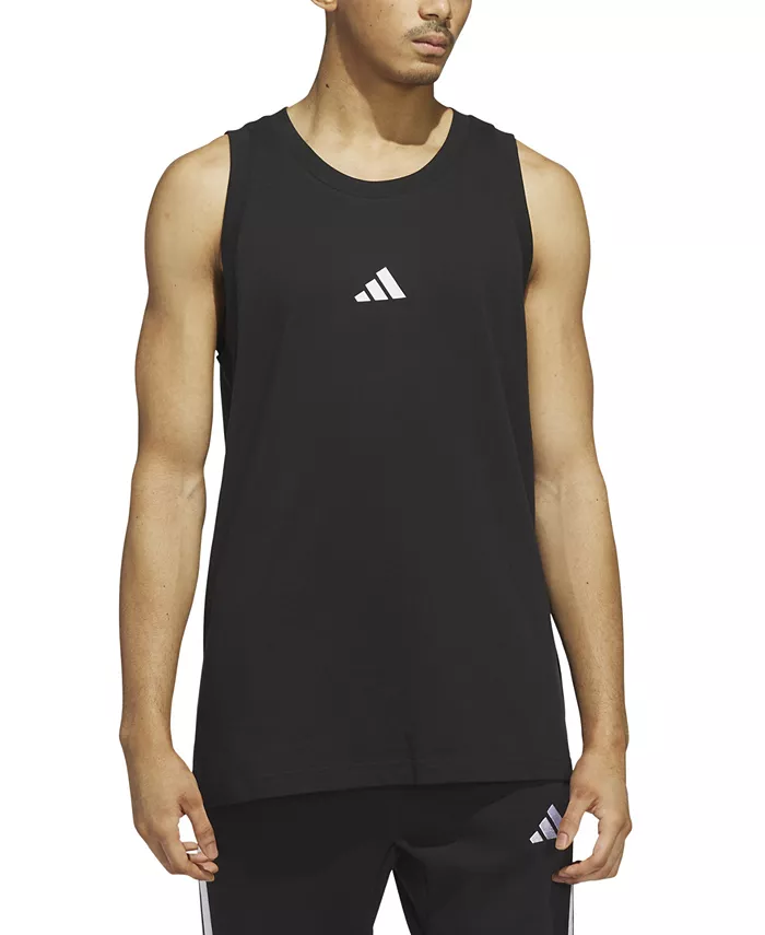 

Мужская майка с принтом One Rep At A Time классического кроя adidas, черный