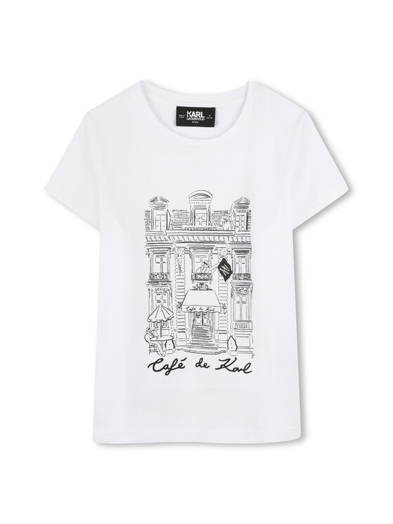 Футболка обычного кроя Z30494 D Karl Lagerfeld Kids, белый