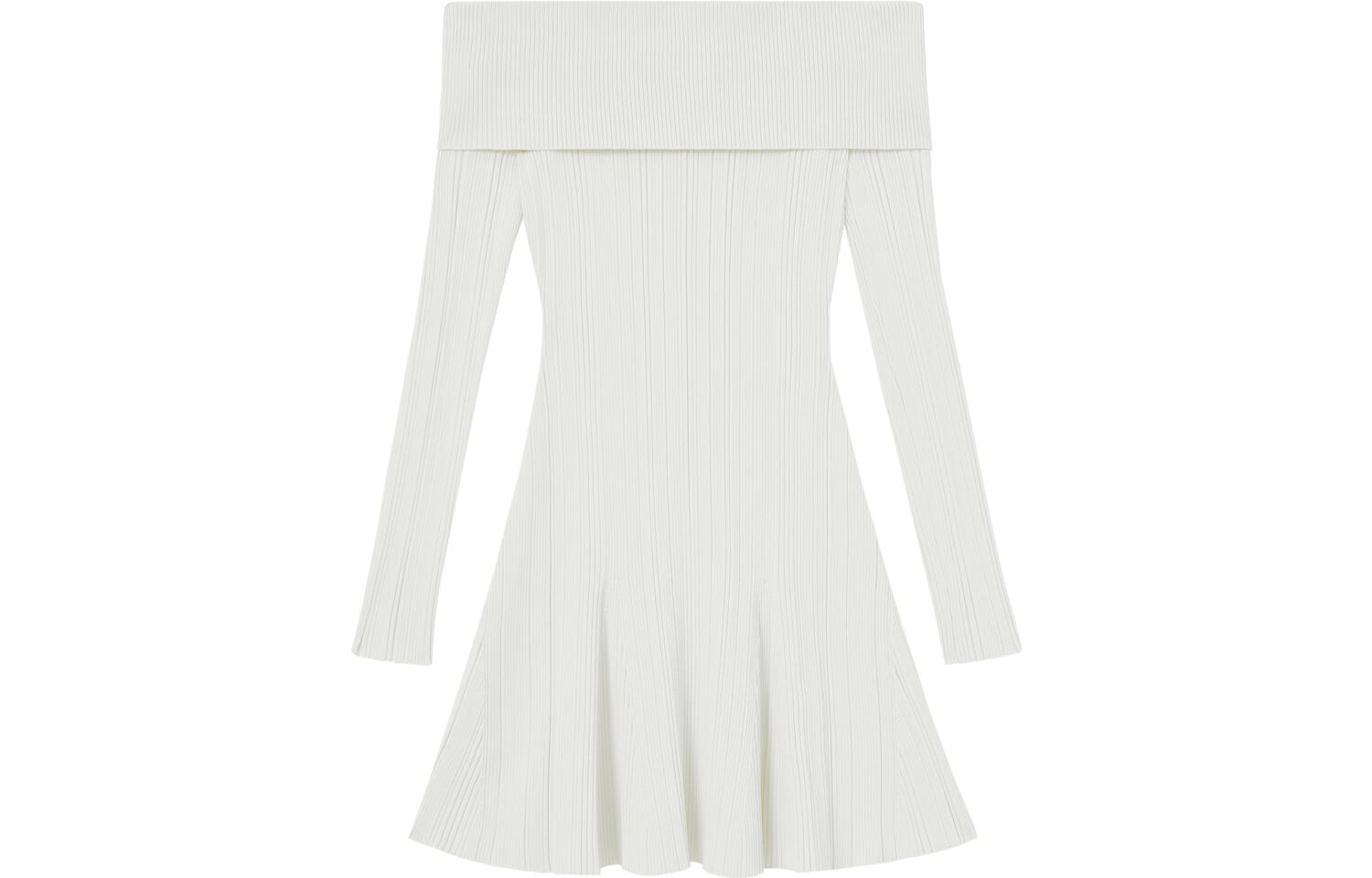 

Женское платье с длинными рукавами Pure White Self-portrait