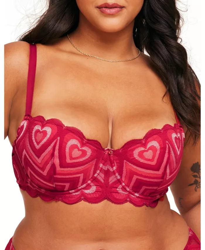

Бюстгальтер балконет Amorina Contour для полных женщин Adore Me, красный