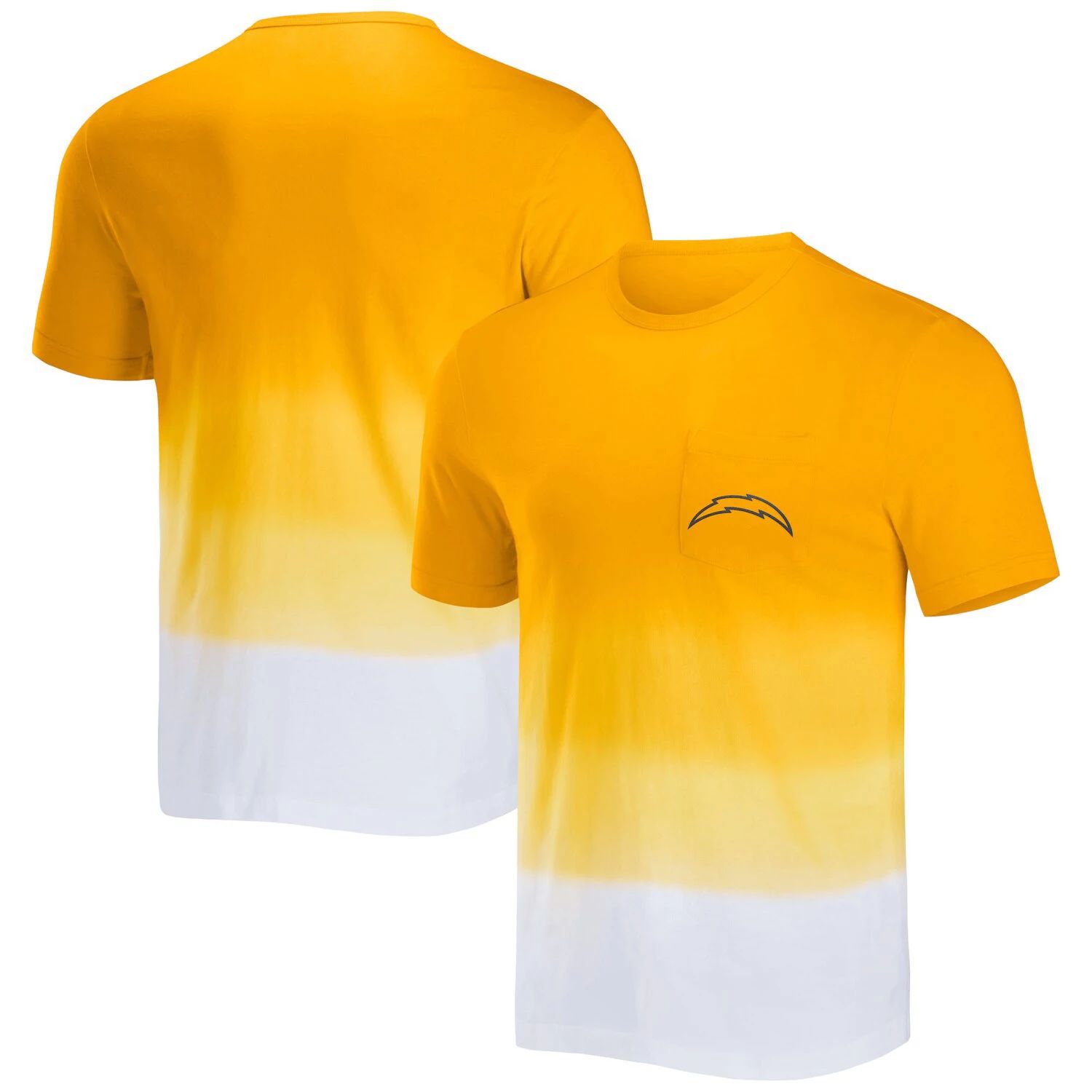 

Мужская футболка NFL x Darius Rucker Collection от Fanatics Gold/White Los Angeles Chargers Dip Dye Pocket