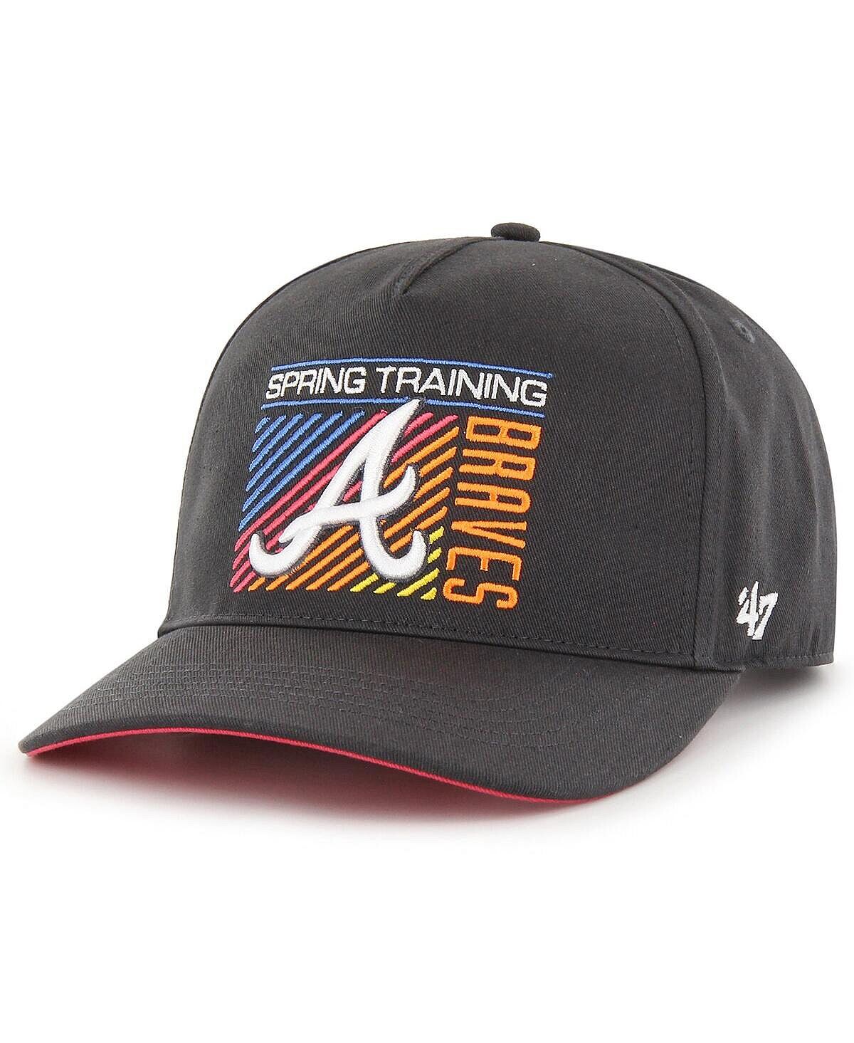 

Мужская угольная кепка Atlanta Braves 2023 Spring Training Reflex Hitch Snapback '47 Brand