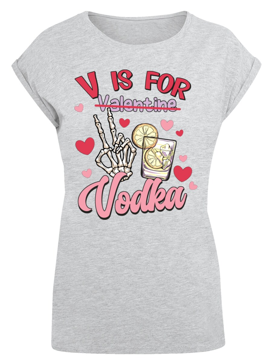 

Рубашка F4NT4STIC Anti Valentinstag V Is For Vodka, серый