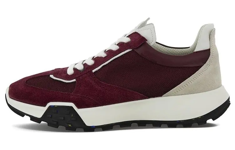 

Кроссовки ecco Lifestyle Shoes Men Low-top Burgundy, цвет Burgundy