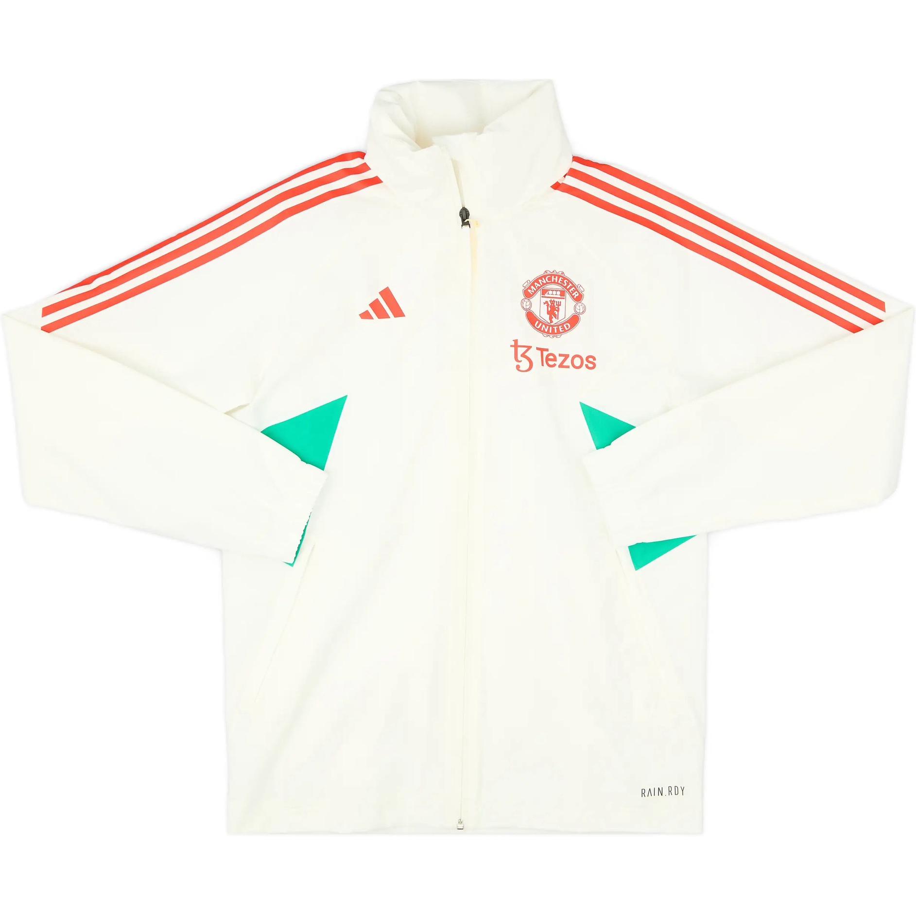 Манчестер Юнайтед Театр Мечтаний Куртка унисекс экрю Adidas — фото 2