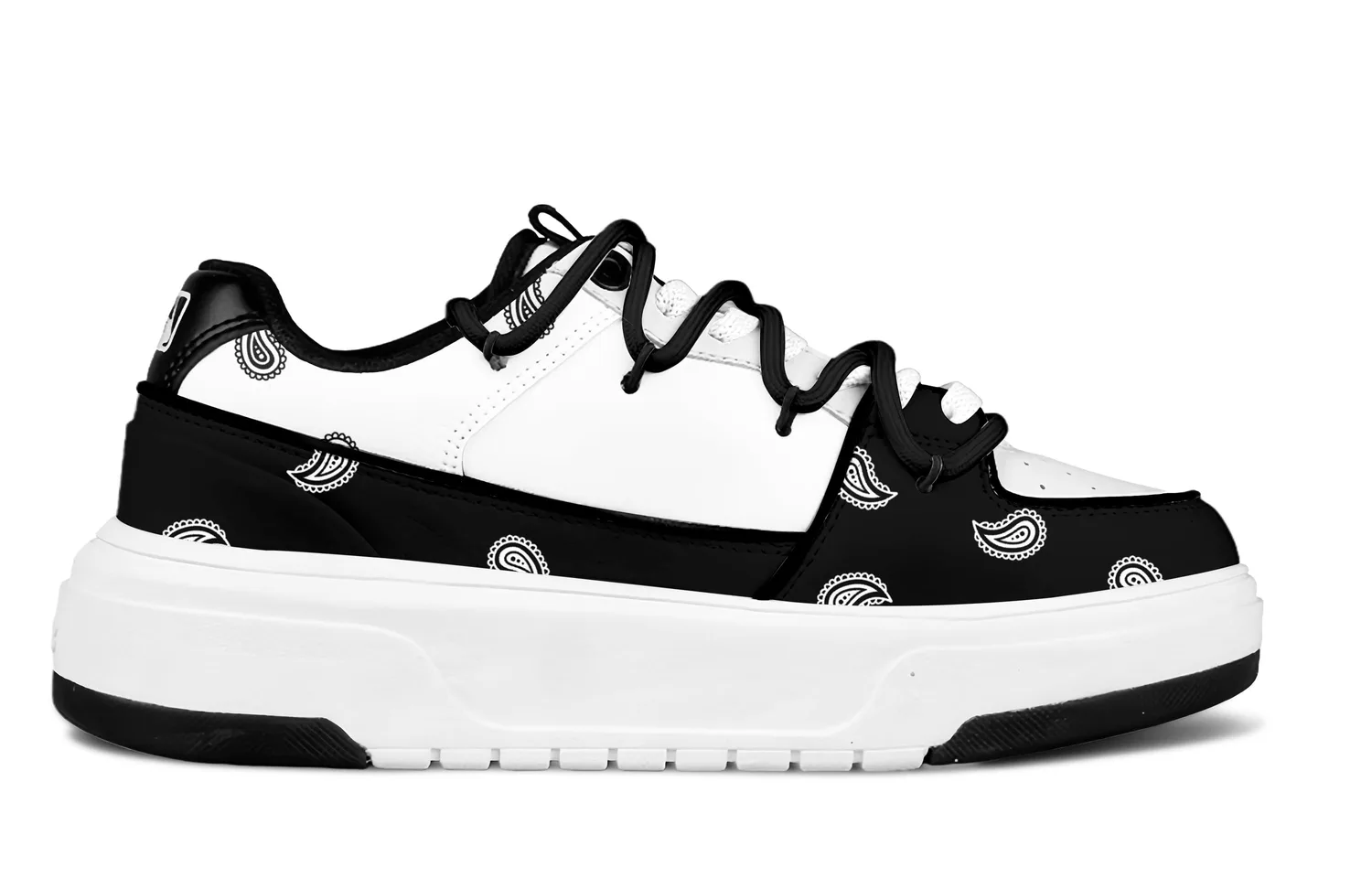 MLB Chunky Liner Black White Cashews Prickle противоскользящие кроссовки low top Chunky Unisex White Black — фото 3